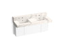 Constellation™ 60" wall-mount basin lavatory system with backsplash
