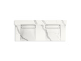Constellation™ 60" wall-mount basin lavatory system with backsplash