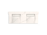 Constellation™ 60" wall-mount basin lavatory system with backsplash
