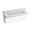 Constellation™ 60" wall-mount trough lavatory system with backsplash