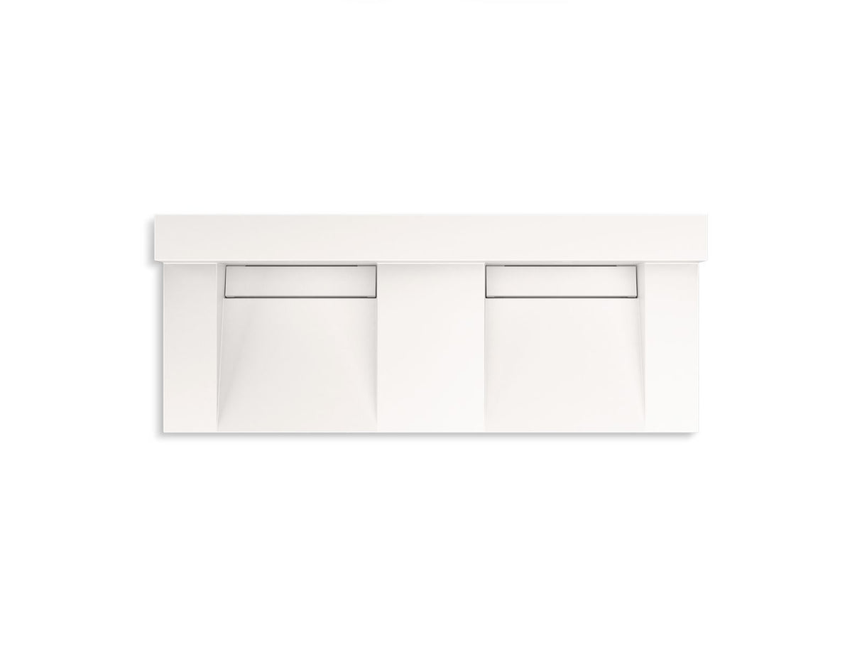 Constellation™ 60" wall-mount basin lavatory system with backsplash