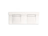 Constellation™ 60" wall-mount basin lavatory system with backsplash
