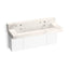 Constellation™ 60" wall-mount trough lavatory system with backsplash