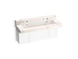Constellation™ 60" wall-mount trough lavatory system with backsplash