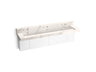Constellation™ 90" wall-mount trough lavatory system with backsplash