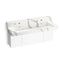 Constellation™ 60" wall-mount trough lavatory system with backsplash