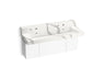 Constellation™ 60" wall-mount trough lavatory system with backsplash