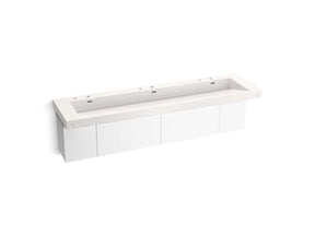 Constellation™ 90" wall-mount trough lavatory system