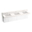 Constellation™ 90" wall-mount basin lavatory system with backsplash