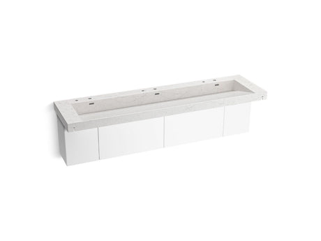 Constellation™ 90" wall-mount trough lavatory system