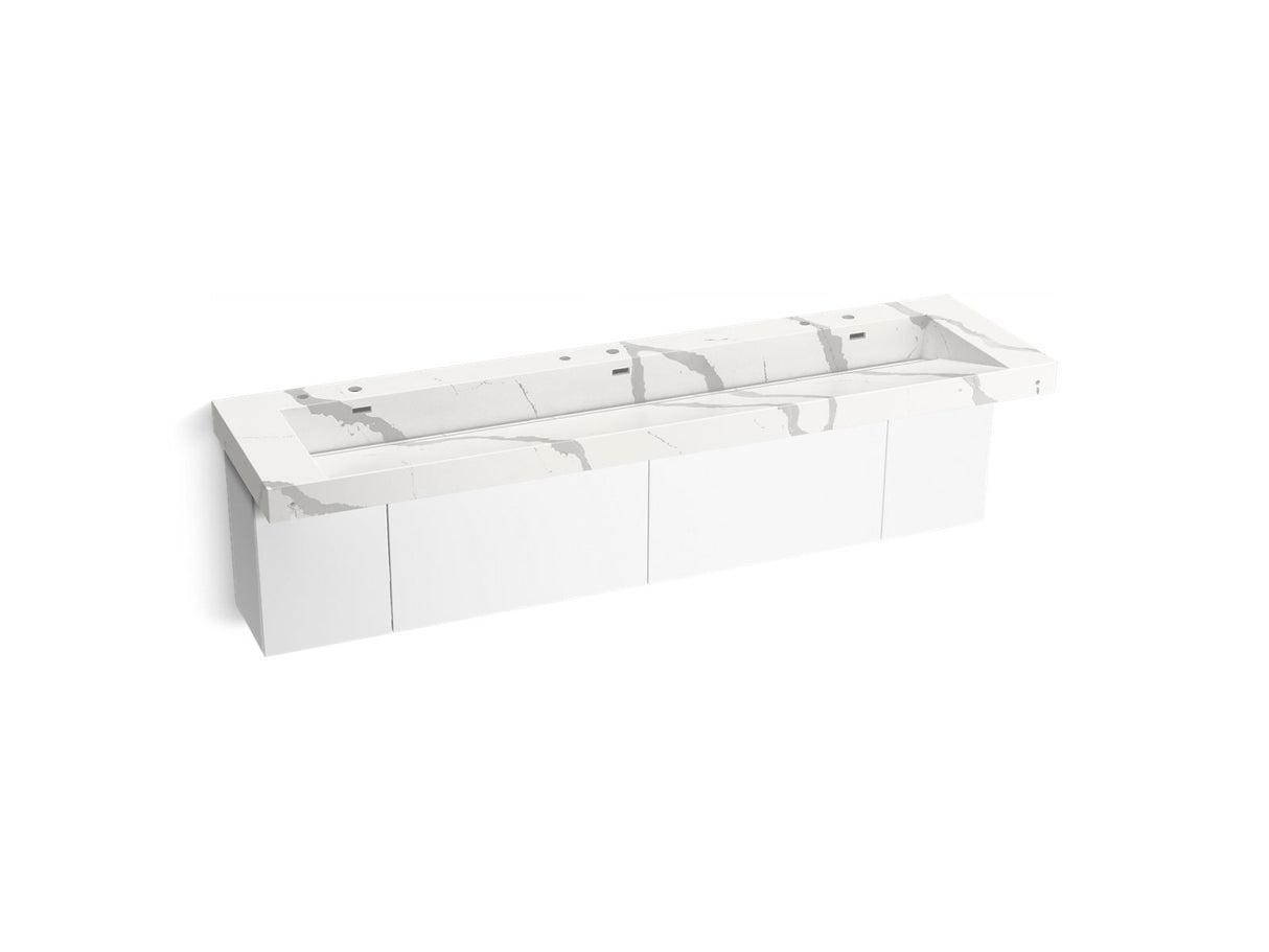 Constellation™ 90" wall-mount trough lavatory system