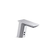 Geometric Touchless single-hole lavatory faucet with Insight™ sensor technology, HES-powered, less drain, 0.35 gpm