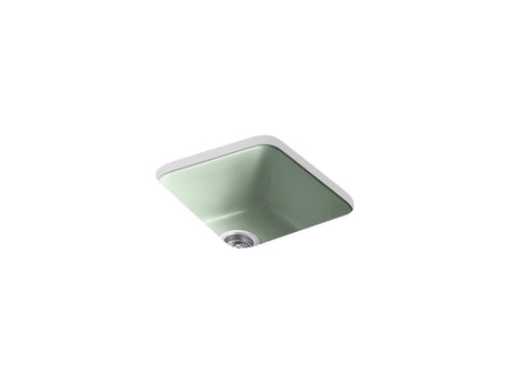 Iron/Tones® 17" top-/undermount single-bowl bar sink