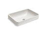 WasteLAB™ Vox® 23" rectangular vessel bathroom sink, no overflow