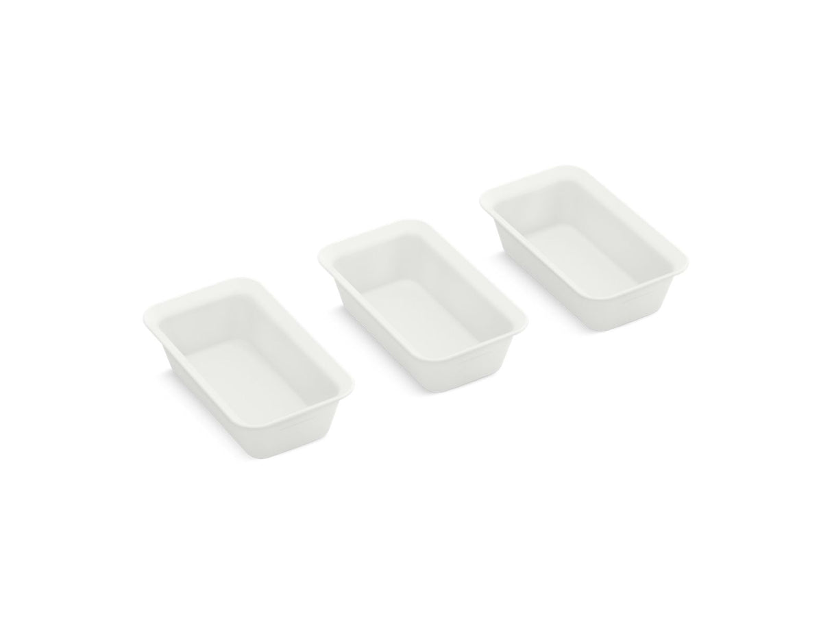 Three-piece workstation prep bowl set