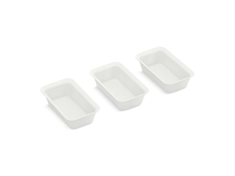 Three-piece workstation prep bowl set