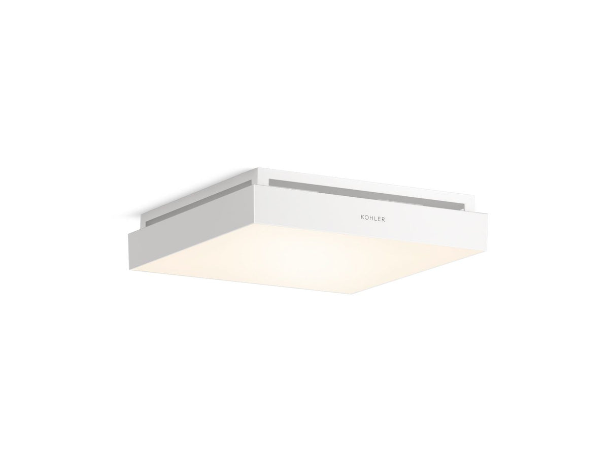 Atmo® 13-7/8" x 13-7/8" bathroom exhaust fan with light