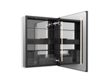 Collage® 24" x 32" lighted framed medicine cabinet, right-hinged