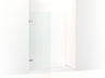 Composed™ 3/8" moving panel glass and hinges