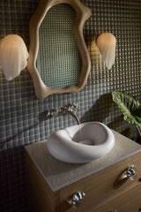 Landshapes® by Daniel Arsham 21-1/2" oval vessel bathroom sink, no overflow