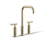 Purist® Widespread bathroom sink faucet with Lever handles, 1.2 gpm