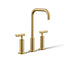 Purist® Widespread bathroom sink faucet with Lever handles, 1.2 gpm