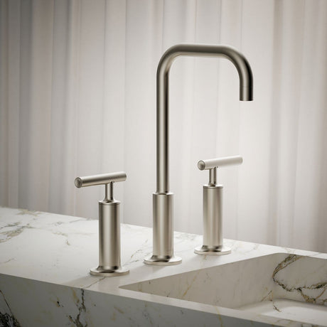 Purist® Widespread bathroom sink faucet with Lever handles, 1.2 gpm