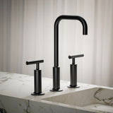 Purist® Widespread bathroom sink faucet with Lever handles, 1.2 gpm