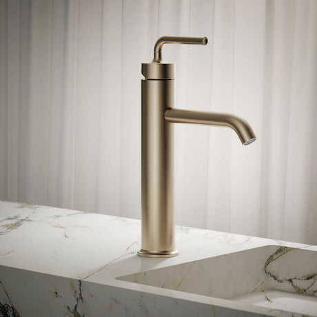 Purist® Tall single-handle bathroom sink faucet with Lever handle, 1.2 gpm