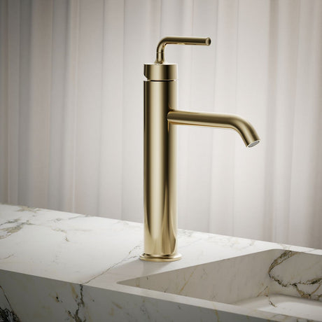 Purist® Tall single-handle bathroom sink faucet with Lever handle, 1.2 gpm