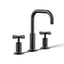 Purist® Widespread bathroom sink faucet with Cross handles, 1.2 gpm