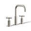 Purist® Widespread bathroom sink faucet with Cross handles, 1.2 gpm