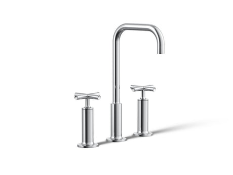 Purist® Widespread bathroom sink faucet with Cross handles, 1.2 gpm