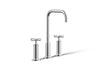 Purist® Widespread bathroom sink faucet with Cross handles, 1.2 gpm