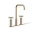 Purist® Widespread bathroom sink faucet with Cross handles, 1.2 gpm