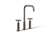 Purist® Widespread bathroom sink faucet with Cross handles, 1.2 gpm