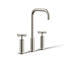 Purist® Widespread bathroom sink faucet with Cross handles, 1.2 gpm