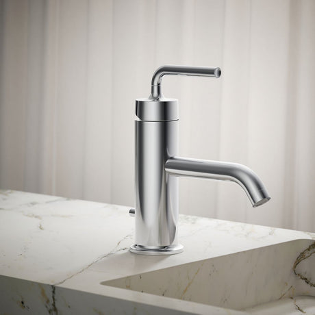 Purist® Single-handle bathroom sink faucet with Straight Lever handle, 1.2 gpm