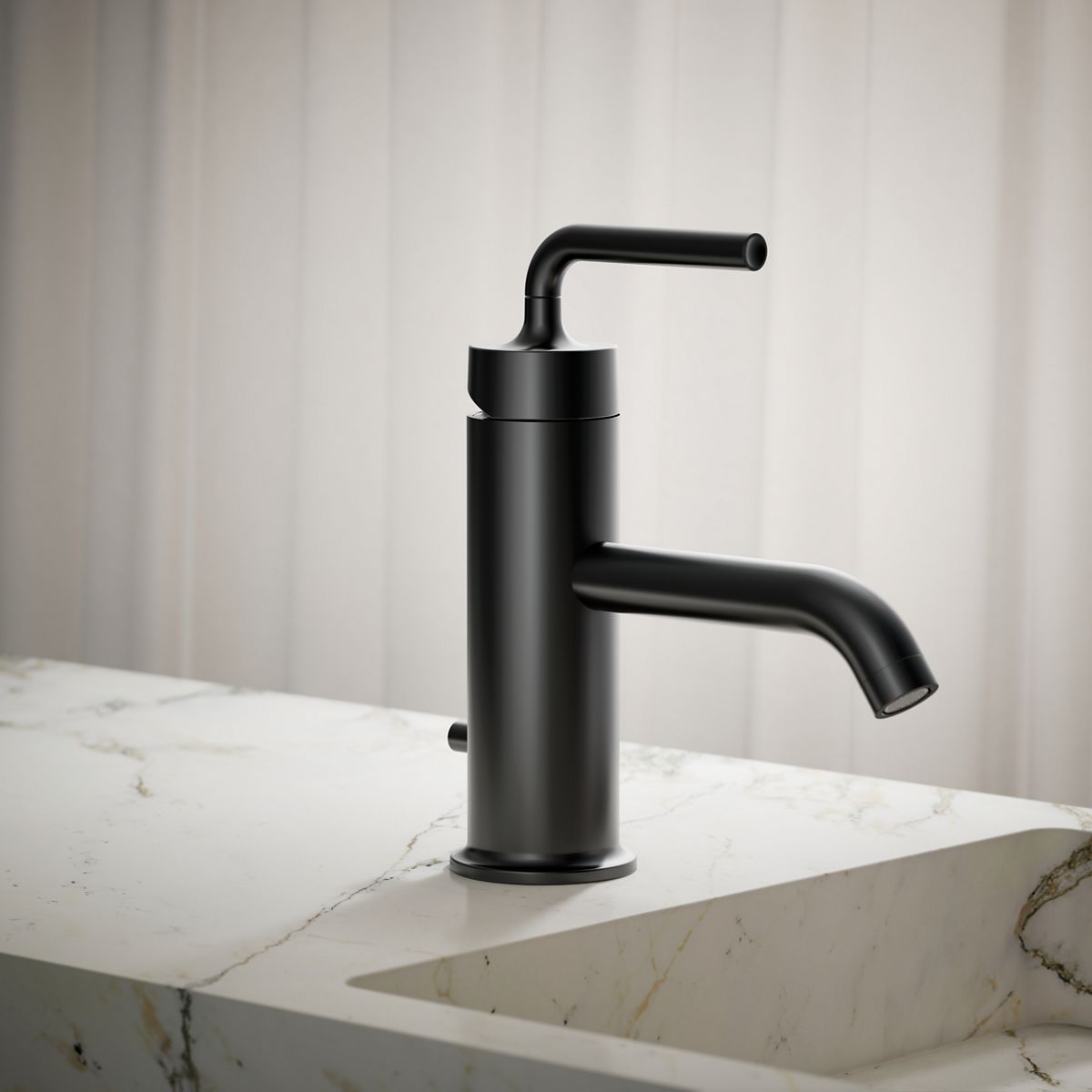 Purist® Single-handle bathroom sink faucet with Straight Lever handle, 1.2 gpm