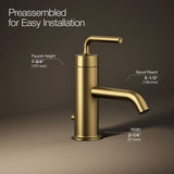 Purist® Single-handle bathroom sink faucet with Straight Lever handle, 1.2 gpm