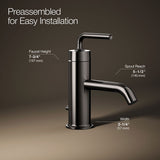 Purist® Single-handle bathroom sink faucet with Straight Lever handle, 1.2 gpm