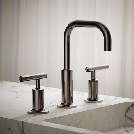 Purist® Widespread bathroom sink faucet with Lever handles, 1.2 gpm