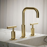 Purist® Widespread bathroom sink faucet with Lever handles, 1.2 gpm