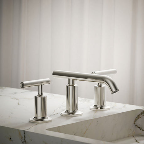 Purist® Widespread bathroom sink faucet with Lever handles, 1.2 gpm