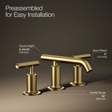 Purist® Widespread bathroom sink faucet with Lever handles, 1.2 gpm