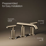 Purist® Widespread bathroom sink faucet with Lever handles, 1.2 gpm