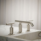 Purist® Widespread bathroom sink faucet with Lever handles, 1.2 gpm