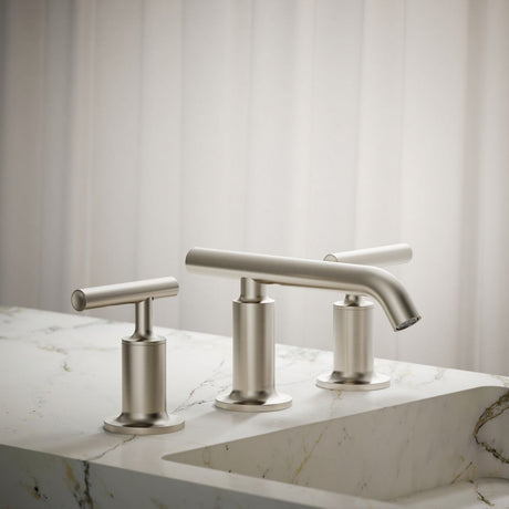 Purist® Widespread bathroom sink faucet with Lever handles, 1.2 gpm