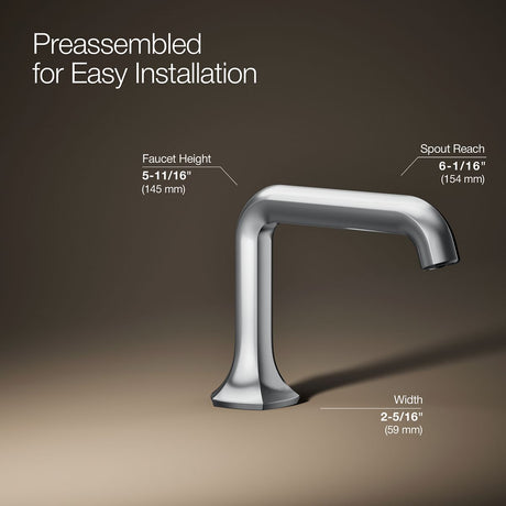 Occasion® Bathroom sink faucet spout with Straight design, 1.2 gpm