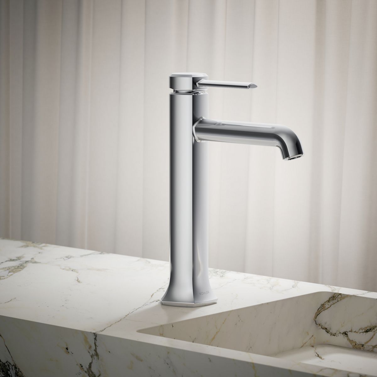 Occasion® Tall single-handle bathroom sink faucet, 1.2 gpm